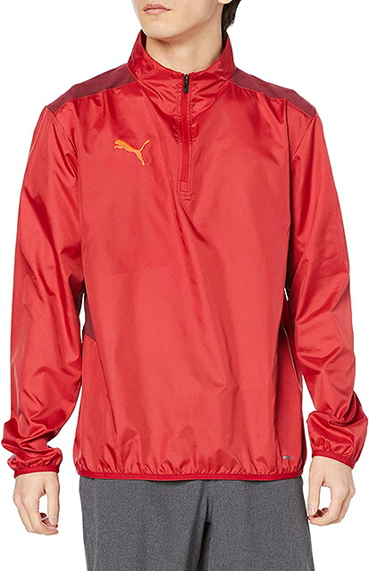 【送料無料】【5000円均一】【廃番】 PUMA(プーマ) サッカー 長袖ジャケット メンズ TEAMCUP トレーニングピステトップ(裏地無) チリペッパー 657409-01【22☆】
