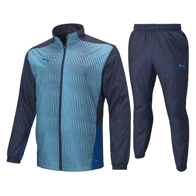 【送料無料】【廃番】puma（プーマ）サッカー ウェア メンズ TEAMCUP TR ウラトリコット ウーブン ピステ パンツ 上下セット ピーコート 657733-657730-06【21★】｜La foresta d&rsquo;Italia