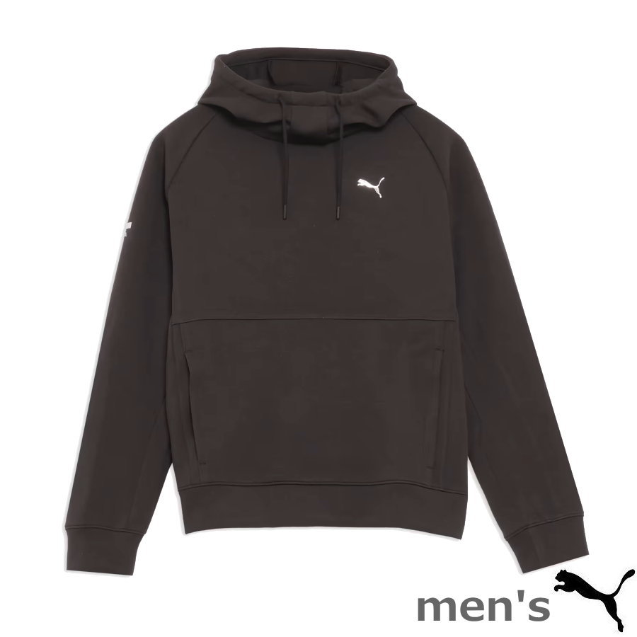 【送料無料】puma（プーマ） メンズ FLEX ニット フーディー 速乾 ブラック スウェットパーカー 　528017-01　【25★】