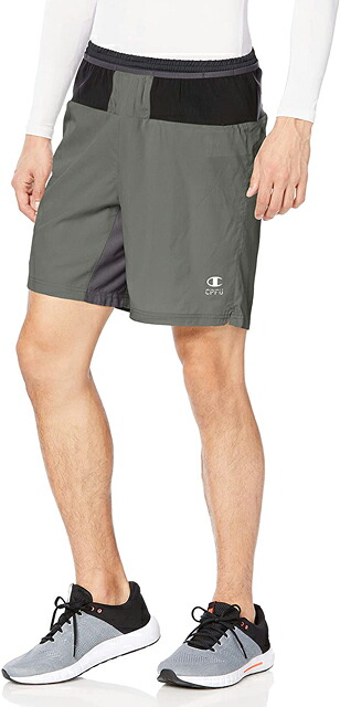 【送料無料】【5000円均一 Mサイズのみ】【廃番メル】Champion(チャンピオン) MEN’Sマルチポケットショーツ スポーツウェア ショートパンツ メンズ　スレートグレイ　C3RS524-075-M【21☆】