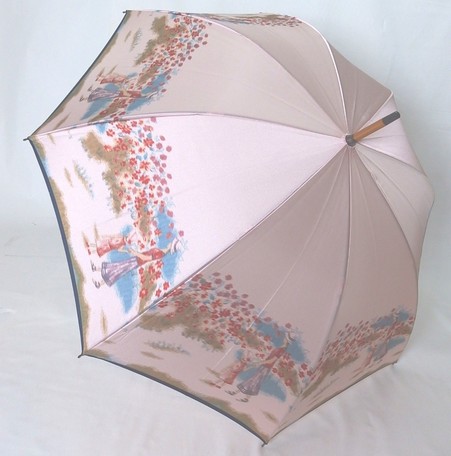 【送料無料】レディース・ウィメンズ 日本製 高級傘 ほぐし織り 花柄 手開き傘 58cm ピンク 5551617-PK【17★】【雨傘】【婦人傘】|La foresta d’Italia