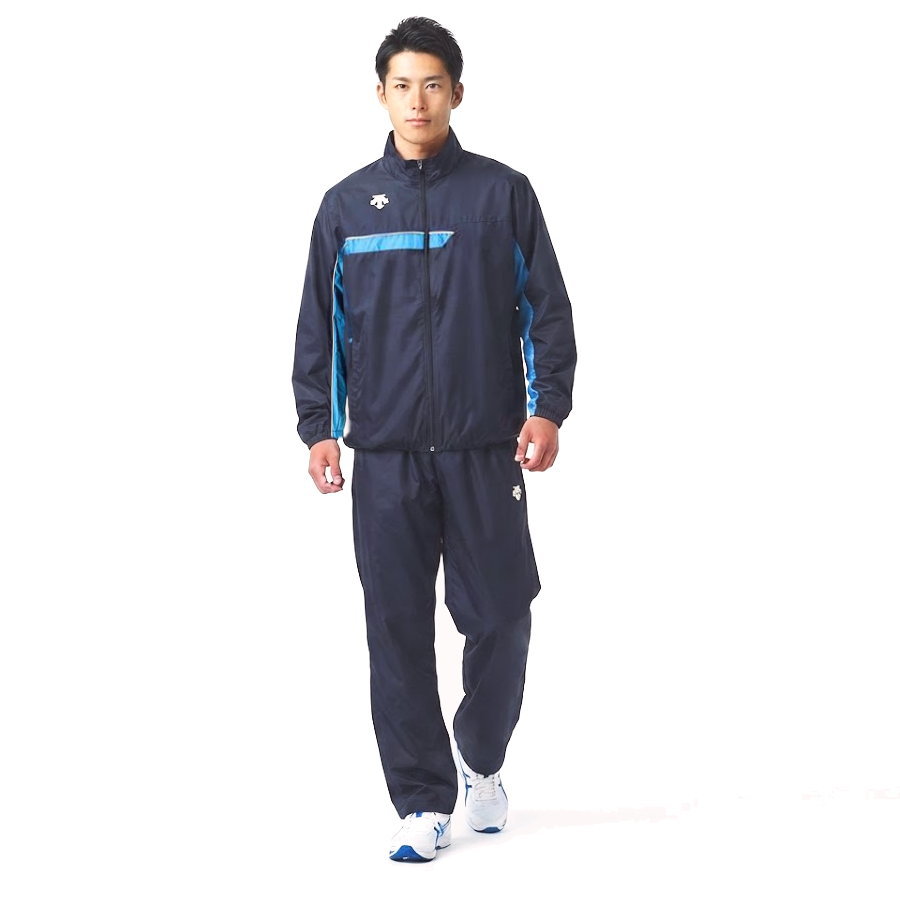 【送料無料】【11000円均一 Oサイズのみ】【廃番】DESCENTE(デサント)撥水 防風 裏起毛 スポーツ ウェアメンズ ウインドブレーカー ジャケット パンツ 上下セットネイビー×ターコイズ DAT3064-NVTQ-DAT3064P-NV【21★】|La foresta d’Italia
