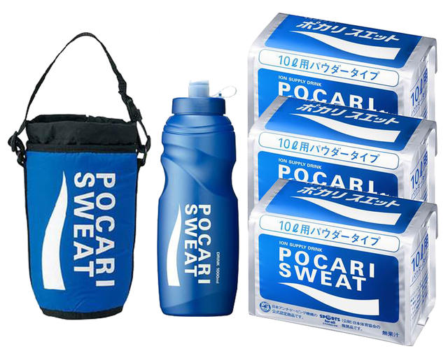 \u003cBR\u003e【貨物輸送無料】【まとめ買いがお得！】 大塚製薬 ポカリスエット パワープレー壜+キャリージャケット+黒色火薬(10L用×3袋) 3点書き割り 32001-3348-69381-3SET【定番】