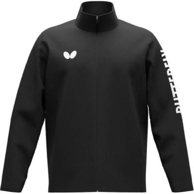 【訳あり品】Butterfly(バタフライ)タマス メンズ ユニセックス ワイザー・ジャケット 伸縮 ストレッチ WUPフハク 卓球 卓球部 トレーニング アクティブウェア 長袖 ブラック 47460-278-L-B【25★】