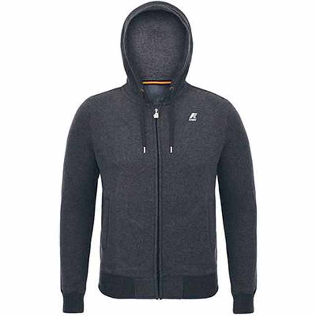 【送料無料】【6000円均一】【廃番メル】K-WAY(ケーウェイ) メンズ RAINER FLEECE GREY×ANTHRAC K007HL0-01M【20☆】
