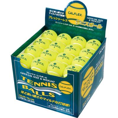 【貨物輸送無料】【まとめ買いがお得！】【箱売り】サクライ CALFLEX (カルフレックス）ノンプレッシャー・コウシキテニスボール  48球入り口・入口  運動競技 庭球 ソフテ  硬式   LB4048