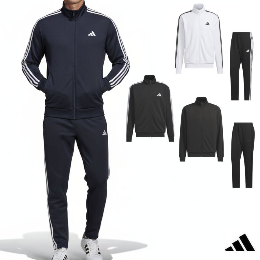 【送料無料】【11000円】adidas (アディダス) スリーストライプス トラックトップ(ジャケット)+ オープンヘム パンツ 上下セット(DH100/DP187)レギュラーフィット ダブルニット スポーツ トレーニング ランニング セットアップ DH100-KR6429-DP187-KR6434 【26☆】|La foresta d’Italia