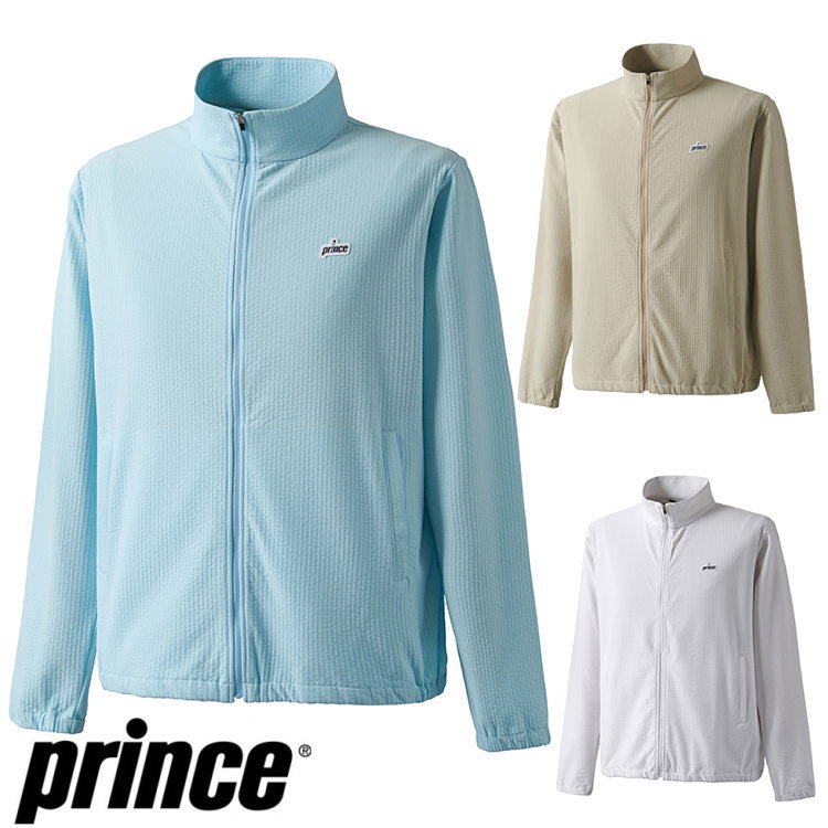 【送料無料】【9000円均一】【廃番】 prince(プリンス) メンズ 長袖 ジャケット 吸汗速乾・UPF50+（シアサッカー素材） ミドルシーズン トレーニング ジャケット 速乾吸汗 伸縮性 MS4501【24☆】