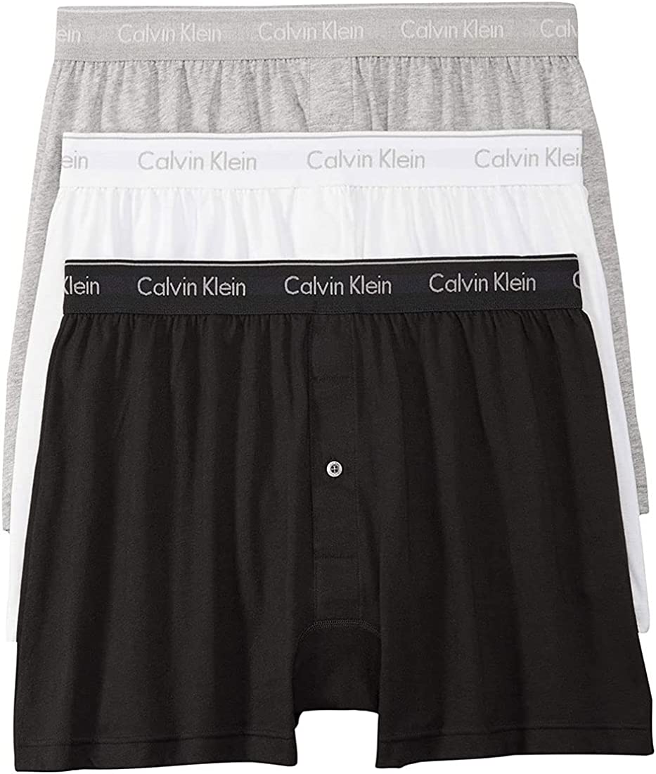 【貨物輸送無料】【9000円首尾一貫した】 Calvin Klein(カルバンクライン)3枚組 編み物 さる股引き ボクサー 3枚書き割り メンズ はだ着 NB4005 [並行輸入品] 3枚組ボクサーズボン下 メンズ ボクサーズボン下 3枚書き割り  NB4005 S M L【22★】
