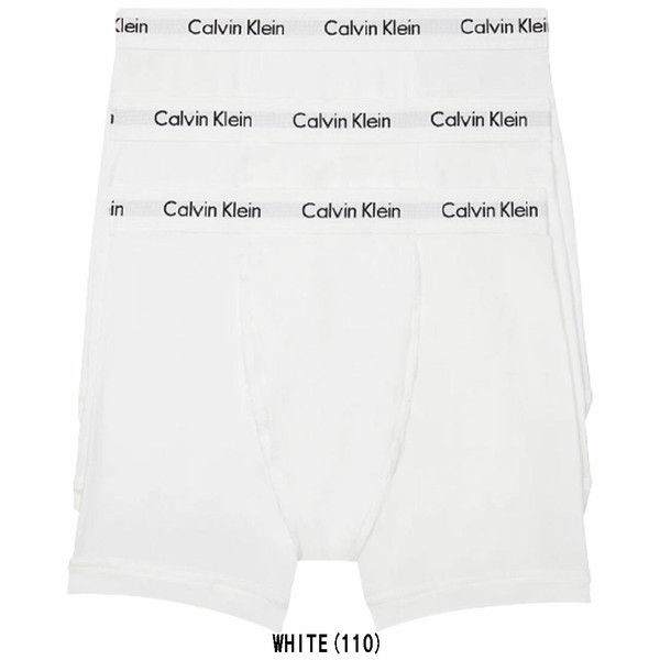 【貨物輸送無料】【8000円首尾一貫したL大きさのみ】 Calvin Klein(カルバンクライン)[カルバンクライン]ck 編み物 さる股引き ボクサー 3枚書き割り メンズ 下着類 [並行輸入品] 3枚組ボクサーズボン下 NB2616-110-L【24★】
