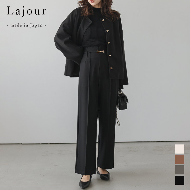 【60％OFF引き換え証客体】Lajour made インチ Japan 日本製 スカロップ 三尺帯付き添い人 広広としたズボン下 酉の方角見澄ます センターコバステッチ 女子らしい レディース ラジュール 電子メイル便 2026春夏新作【laj-bt062】【即納：1-5取り引き日】【貨物輸送無料】メ込2