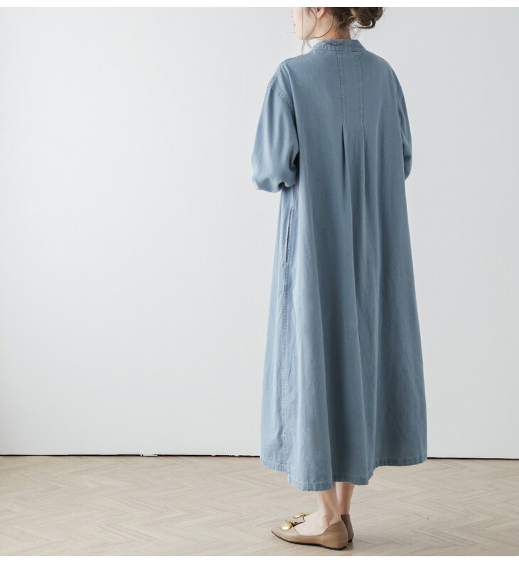 半額クーポン対象】楽天1位 ワンピース デニム シャツワンピ ステッチ