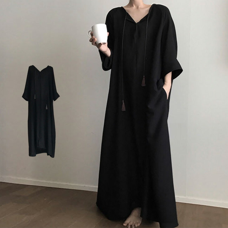 楽天市場 Vネックぬけ感ワンピース ワンピース レディース オーバーサイズ ゆったり 30代 40代 マキシ丈 ロング丈 おしゃれ 可愛い 秋冬新作 655 Bh 予約販売 15 日 送料無料 メ込 La Gemme ラジエム