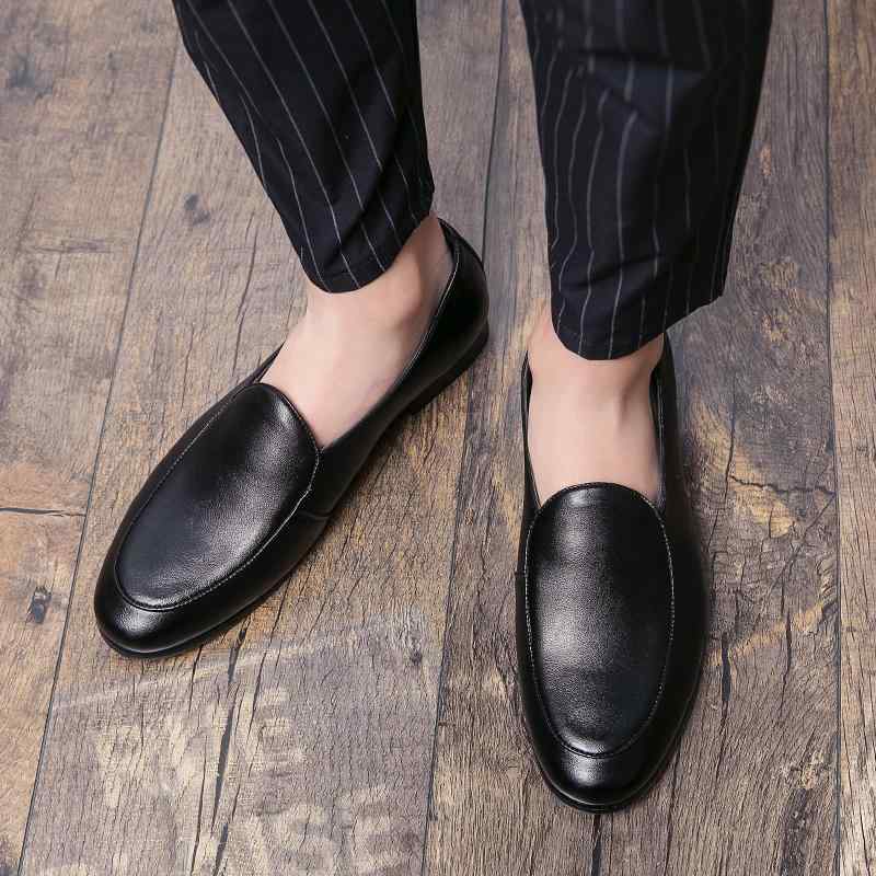 紳士靴 レザーシューズ メンズ 男性用 革靴 ドライビング ポインテッドトゥ スリッポン シンプル 個性的 スタイリッシュ おしゃれ トレンディ クール エレガント