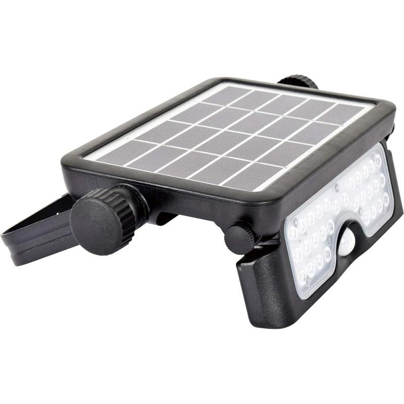 日動工業 ソーラー LEDセンサーライト エコフラッシュミニ 5W SOL-5PIR-60K