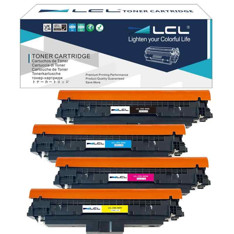 LCL Canon用 加農砲用 CRG-069 CRG069 取り替えっこトナーカートリッジ (4色書き割り 黒いこと シアン マゼンタ 黄色) 相応う機種：Canon Satera MF751cdw MF753Cdw MF755Cdw Satera LBP6