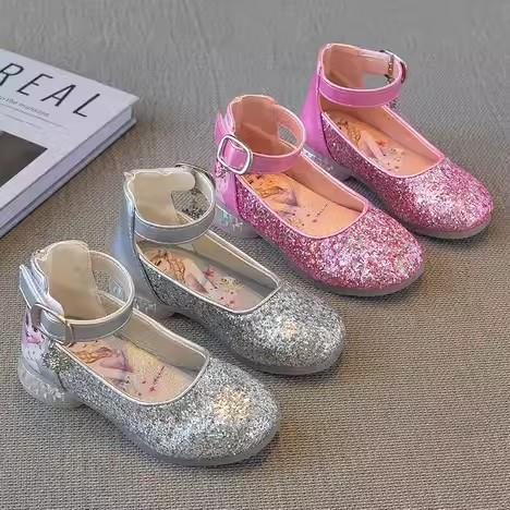 子供靴 女の子 ハイヒール プリンセス シューズ 春 子供 ドレス スカート 光沢 クリスタル おしゃれ 華やか パーティー｜ラ・グラーヌ