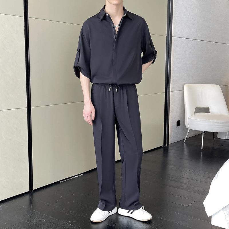 炎節 心地好い プルオーバー メンズ 夏 心地好いお召しもの 御前上等感 薄っぺら 冷感 七分袖 全能 かっこ良い 余暇溜まり場 休み日 アーバン かっこ良い デイリー若い衆 メンズファッション-その他