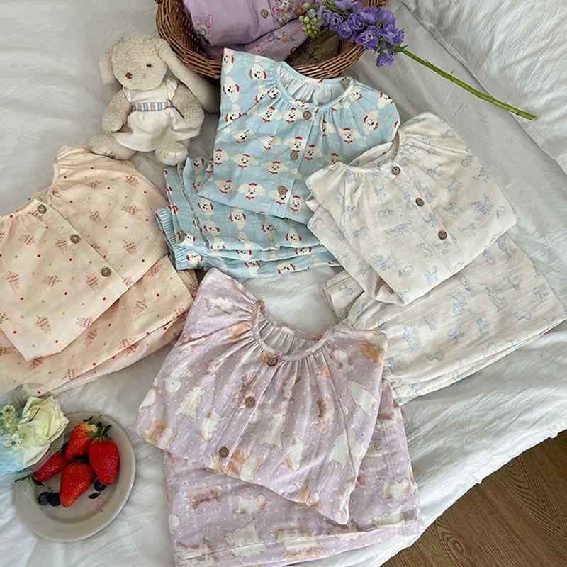 女の子 シンプル おしゃれ かわいい ホームウェア 春夏 ゆったり コットン 快適 パジャマ 部屋着 ツーピース