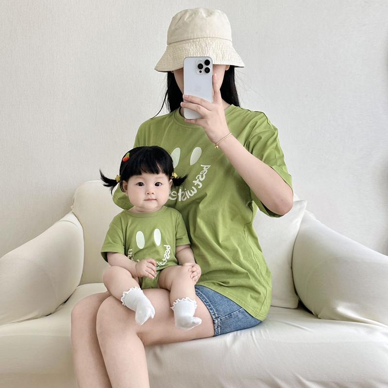 ペアルック 親子コーデ ファミリー 家族旅行服 赤ちゃん お揃い カジュアル ユニセックス サマーファッション 快適素材 おしゃれ アウトドア 大人 子供 夏スタイル