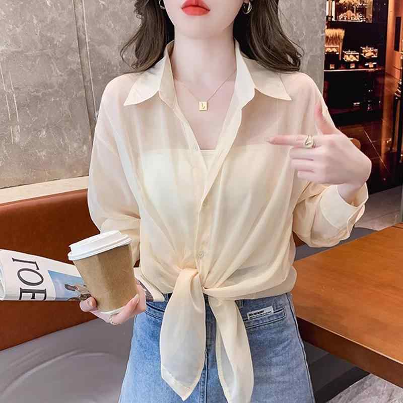 日焼け防止 服 女性 夏 通気性 ロング 薄手 カーディガン レディース ファッション シャツ トップス ジャケット ゆったり 長袖 ポロ襟 アプリコット 黒 シンプル 無地｜ラ・グラーヌ