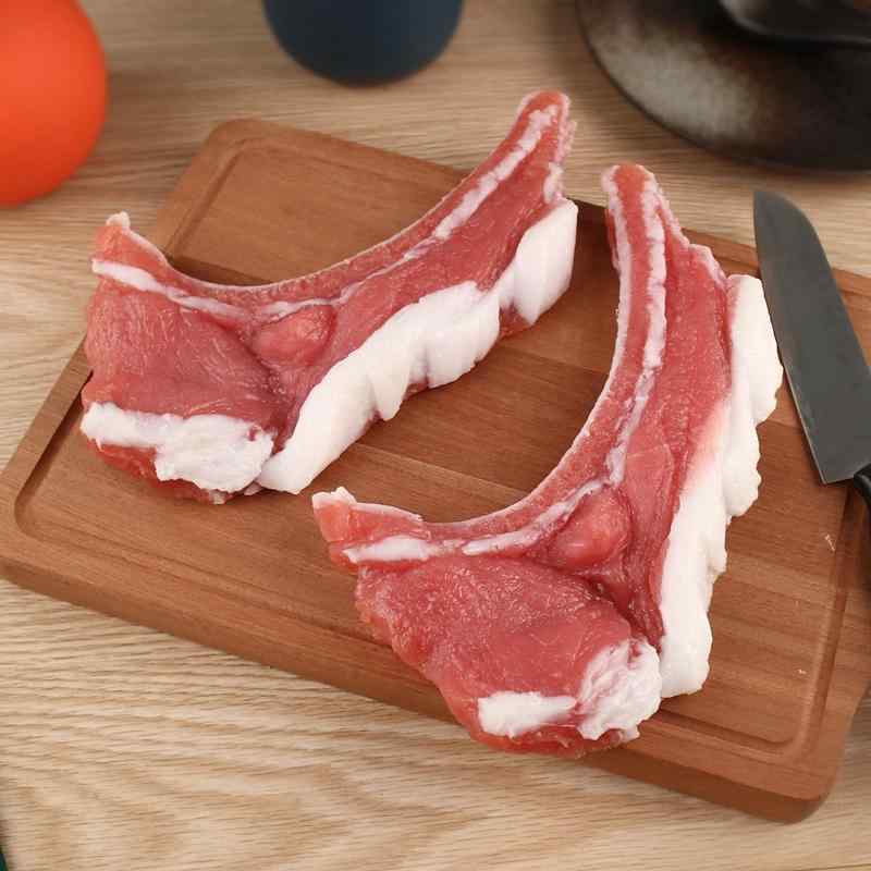 食品サンプル 見本 シミュレーション フェイク リブ 食品模型 食育教材 フードサンプル 小道具 生豚バラ肉 店舗装飾 展示会 ホール デコレーション ディスプレイ ショーウィンドウ リアル