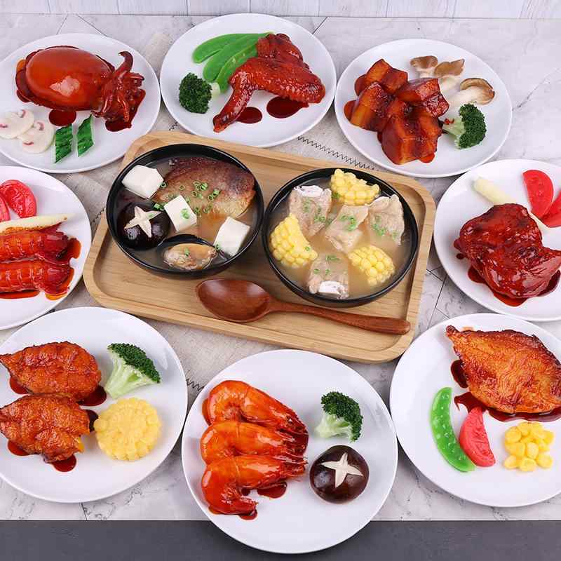 食品サンプル シミュレーション ライスボウル シチュー スープ 食品模型 フェイク フードサンプル シーフード 野菜 肉 エビ 魚 展示装飾 飲食店 店舗演出 ディスプレイ おもちゃ