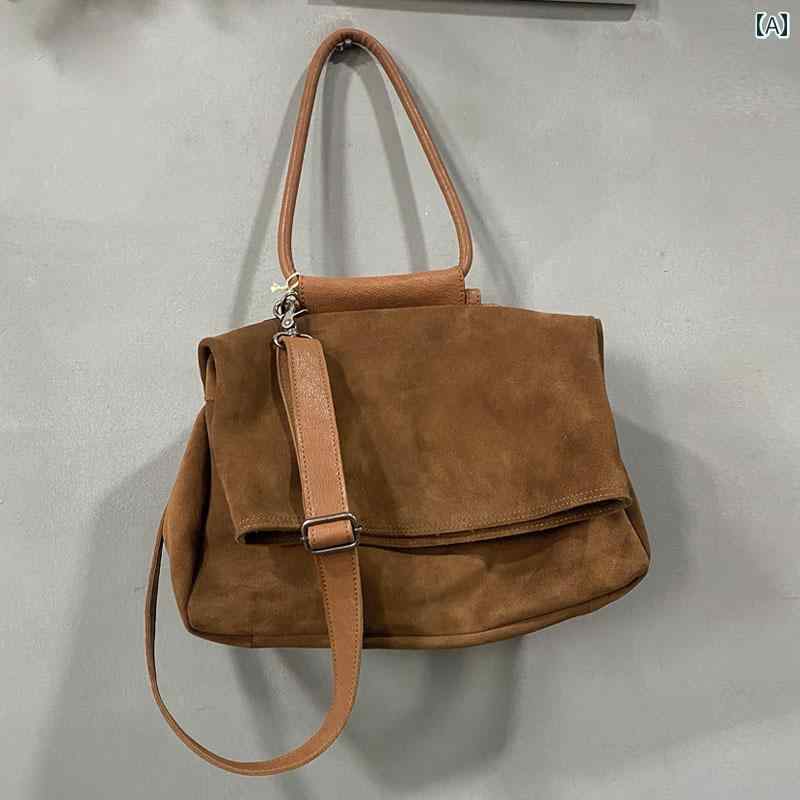 ショルダーバッグ 牛皮 レディース 御徒面子 ブリーフ入れもの なめし革 心地好い ファスナー 衣嚢 アメリカン 革 綿織物 トートバッグ 綿 今めかしい アウトドア