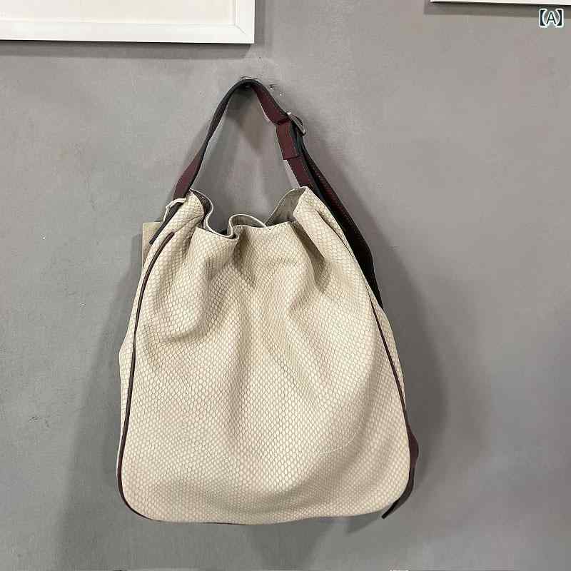 トートバッグ 普段使い 秋冬 レディース バッグ 一層 牛革 ワイド ショルダー ストラップ ショッピングバッグ ワンショルダー ソフトレザー デイリー 女性用