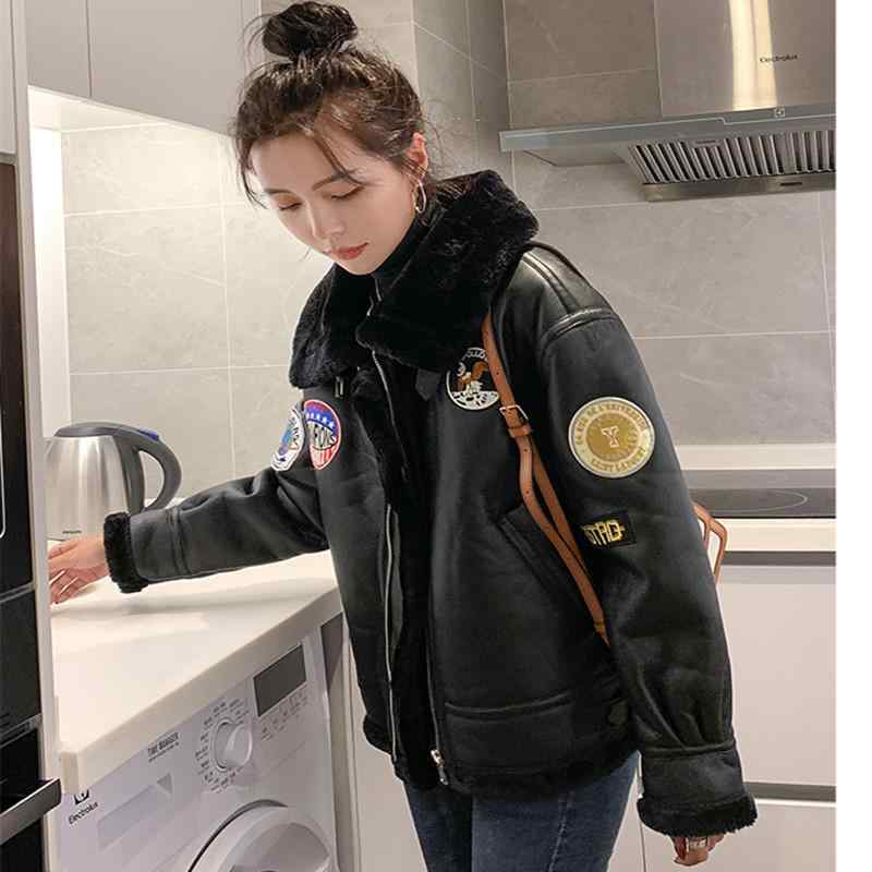 ジャケット 秋冬 レザー 裏起毛 かっこいい 韓国 ファッション 厚手 スタイリッシュ ツーリング 暖かい ファー レディース トレンド アウター 防寒 アウトドア