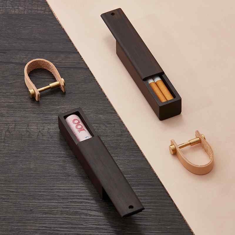 箱 木製 タバコ ケース 紙幣 ボックス シック ミニ コンパクト ポータブル 小物入れ キーホルダー 誕生日 ギフト 持ち運び 便利 上品 エレガント 6,442円