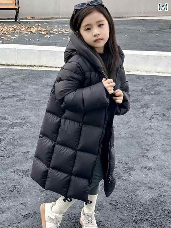 お嬢さん 落ちこむ 上衣 冬 ちびっ子 ロング 朦々たる 防寒 生あたたかい 落ちこむ上衣 お坊っちゃん 韓国 アウター キッズファッション 分かりやすい 心地よい 今めかしい
