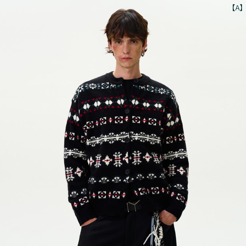 Reminiscence スキー柄 ニットセーター M 50's ロカビリー