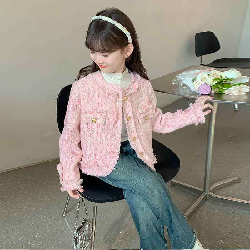 子供服 女の子 ガールズ ジャケット 春秋 おしゃれ エレガント 通学 お出かけ ショッピング 休日 キッズ