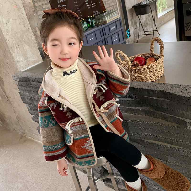 子供服 女の子 ガールズ ジャケット フード付き フリース裏地付き 秋冬 カジュアル おしゃれ 通勤 通学 レジャー 休日 キッズ 4,617円