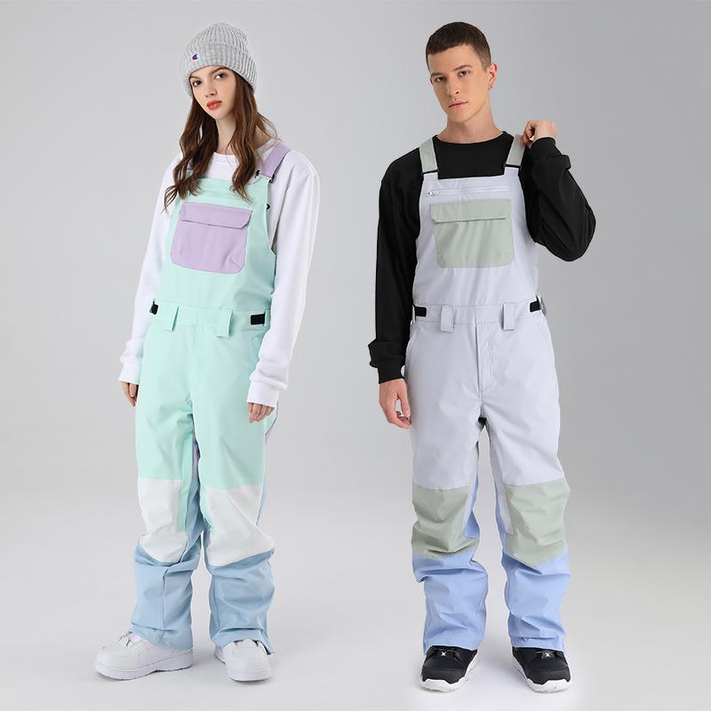 ビブパンツ サロペット メンズ レディース パンツ ズボン オーバーオール 防水 耐摩耗 スキー ウェア スノー用品 スノーボード アウトドア ウインタースポーツ 保温性 暖かい 防風 防寒 男女兼用