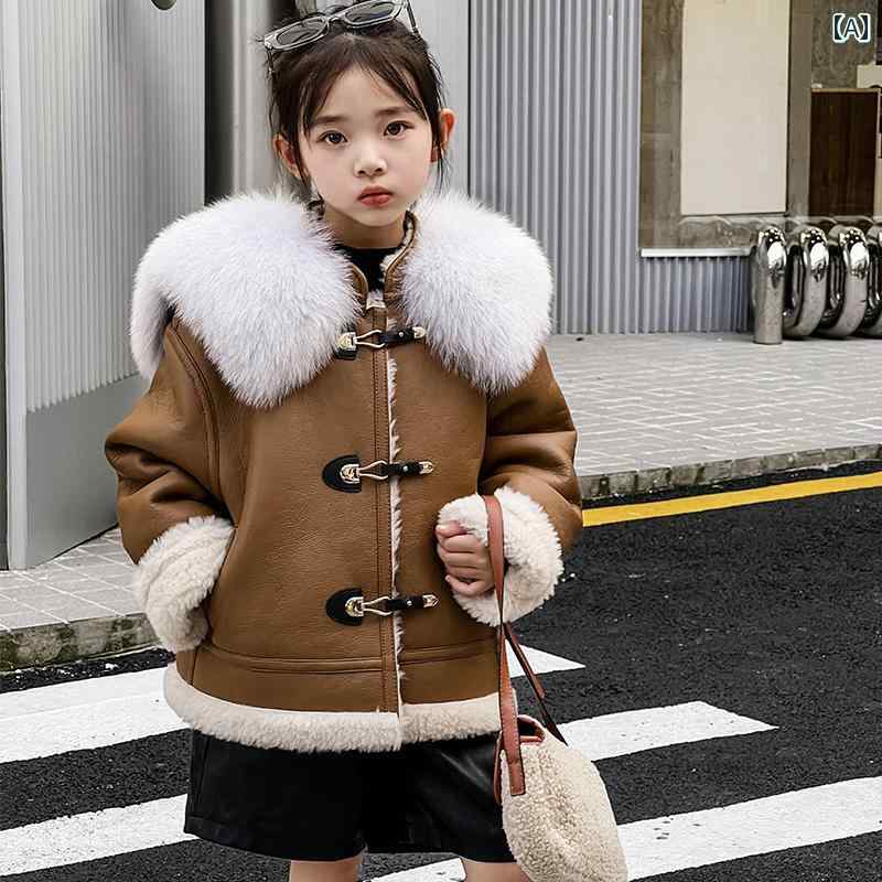 ボア上衣 小わっぱ 厚地の外套 遊撃手 冬 御嬢さん 毛皮 襟 心地好い 今めかしい ふわふわ ユニ一発やる 流行り物 防寒 アウター 今めかしい 上衣