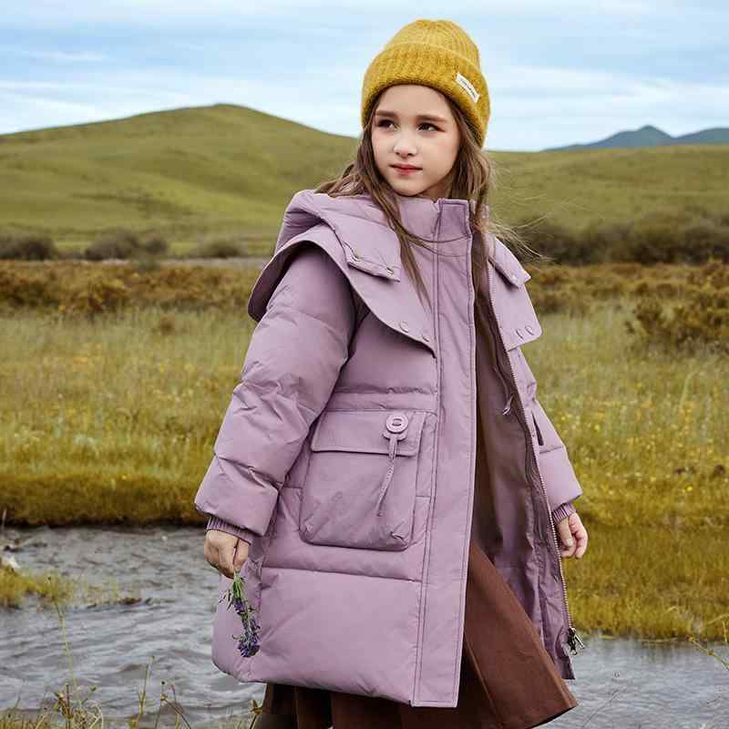 落ち込む上衣 ボンネット付き添い人 キッズ 防寒 厚地の外套 アウター 赤ちゃん 格好のいい 流行り物 お嬢さん 秋冬 冬 朦々たる 生あたたかい 心地よい 韓国 格好のいい