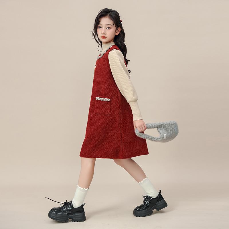 キッズ お嬢さん 秋冬 お召しもの 赤ちゃん用 雅びやか スコート 衣裳 旅する 寄りあい 花 フォーマル 心地よい 愛くるしい 格好のいい