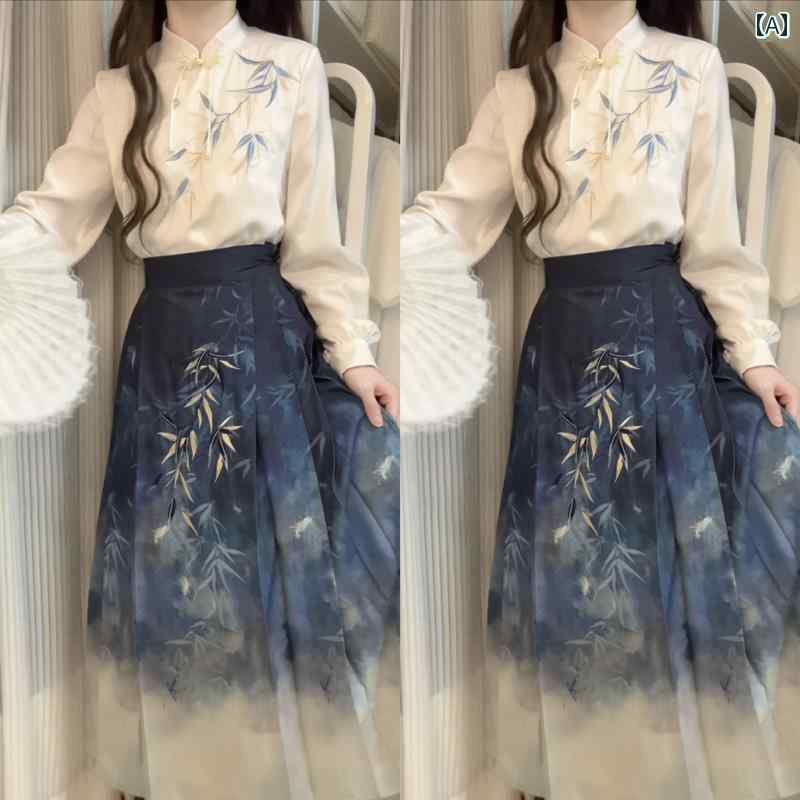 【2点セット】フェミニン★リボンブラウス、スカラップスカート★PATTERN 110efcf0a2536d407899e45fe4361e