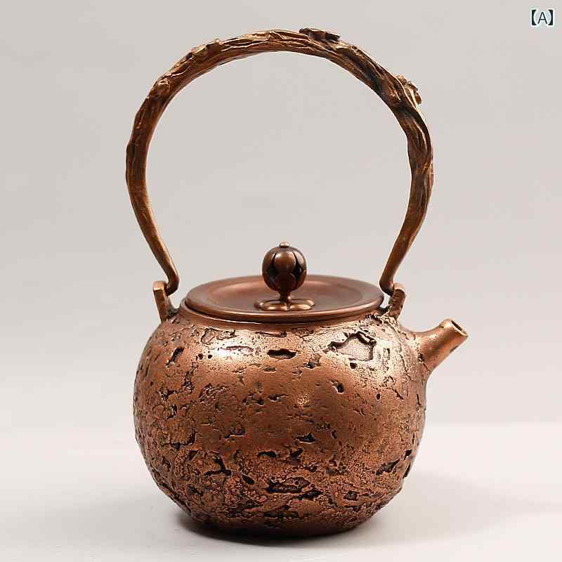湯わかし 急須 茶釜 今めかしい 銅製 ケルト 折り目正しいな工作 古典派音楽 湯わかし 耐久性 室内かざり付ける 茶道具 レトロ 和風 アンティーク