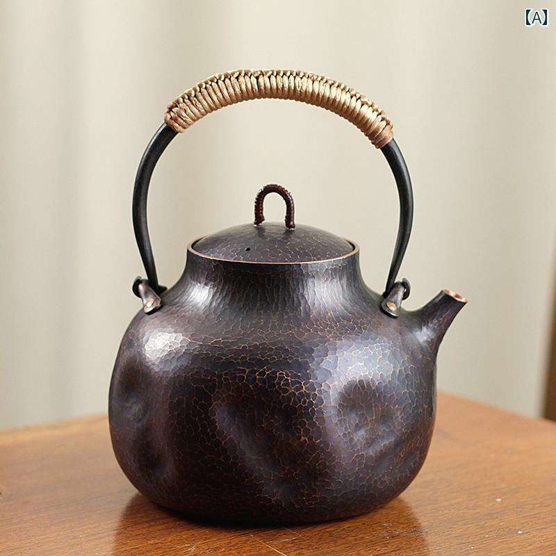 湯沸かし 急須 茶釜 今めかしい 赤銅色 湯沸かし 釜 気どらずに原料品 レトロ 茶道具 特殊 和風 湯わかし バイオニック 耐久性