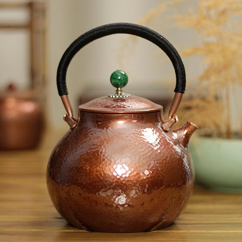 湯沸かし レトロ 急須 茶釜 ティーポット 鉄槌 飾りつけ 銅製 和風 水さし 身寄り用 言い慣わし的 茶道具 雅びやか 室内装飾