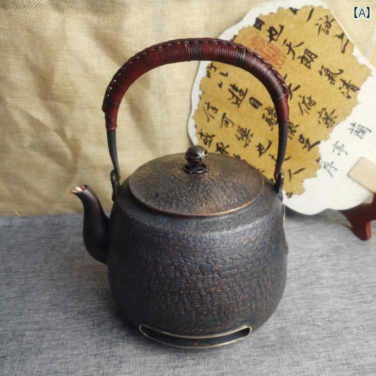 湯わかし レトロ ティーポット 銅製 急須 茶の葉書き割り アンティーク風 経年うつり変わり 金属元素光輝 和風目論む 耐久性 御膳上等感 ノスタルジック