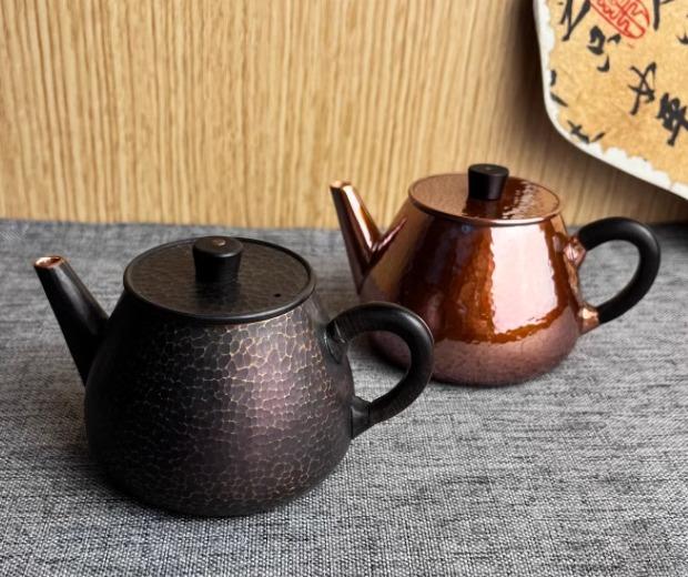 急須 茶釜 銅 ティーポット 180ml ろ波器付き添い人 カンフー 茶 飛び切り感 差し上げ物 ブロンズ 窈窕たる 瀬戸もの風