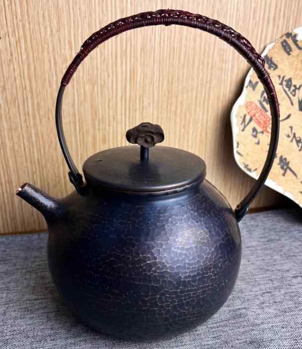湯沸かし レトロ ティーポット 銅 急須 湯わかし 言い慣わし芸術 鍋 和風 身寄り用 茶道 ポット 耐久性 室内装飾 分かりやすい