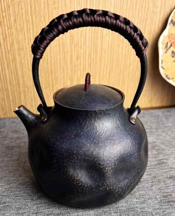 湯沸かし レトロ ティーポット オレンジ色色 構成要素 和風 急須 赤銅色 大時代 湯沸かし アンティーク お手て手工芸品 耐久性