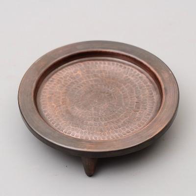 鍋敷き 三脚架 銅 断熱 つや消し 枝炭 暖房器 熱傷押しとどめる パッド ポット フルーツ 一皿 お茶時刻表 かざり付ける 耐久性 瀬戸もの レトロ