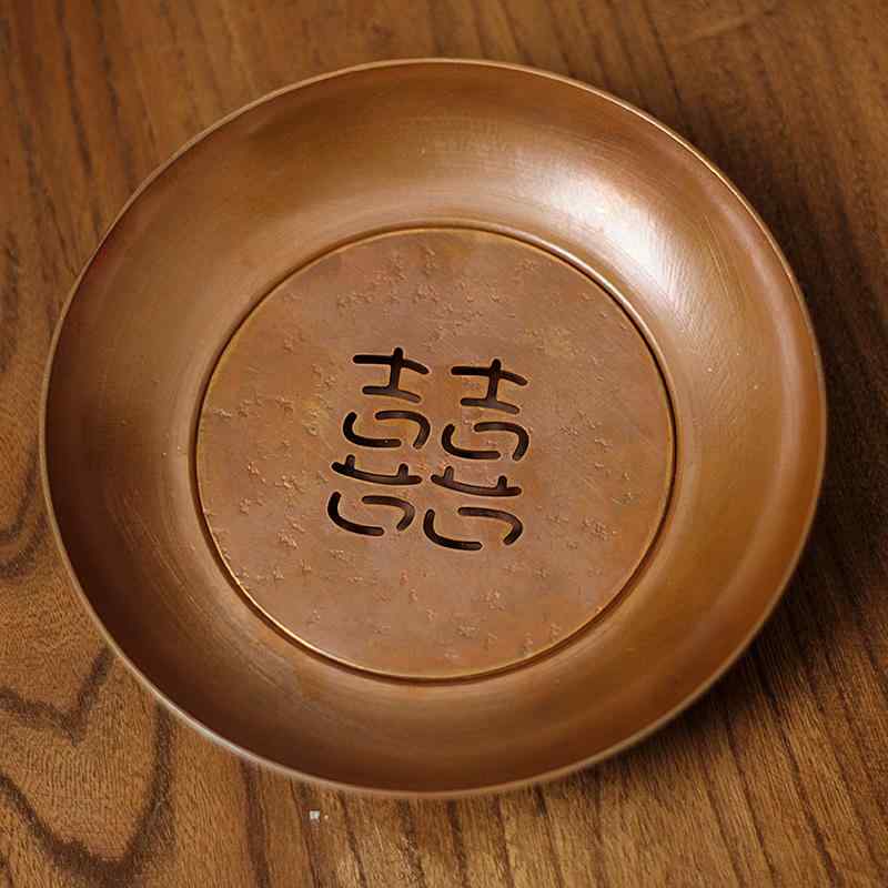 ティートレイ ソーサー ポットホルダー 茶道具 茶器 アクセサリー 趣味 レトロ 銅製 ケトルスタンド エレガント フルーツプレート カップホルダー シンプル
