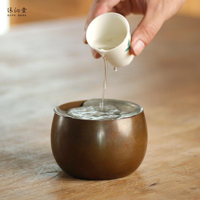 茶盤 茶托 茶道具 水受け台 お水どんぶり鉢 茶道具 茶器 付属品 余暇活動 レトロ 銅製 身寄り用 おもてなし お茶ひと休み 今めかしい 貯蔵タンク 弱められた ミニポット 瀬戸もの風 差し上げ物